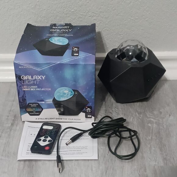 MERKURY INNOVATIONS Multicolor Galaxy Light Projector w/ Remote Control - Picture 3 of 4